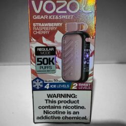 Vozol Gear Ice & Sweet 50000 Strawberry Raspberry Cherry