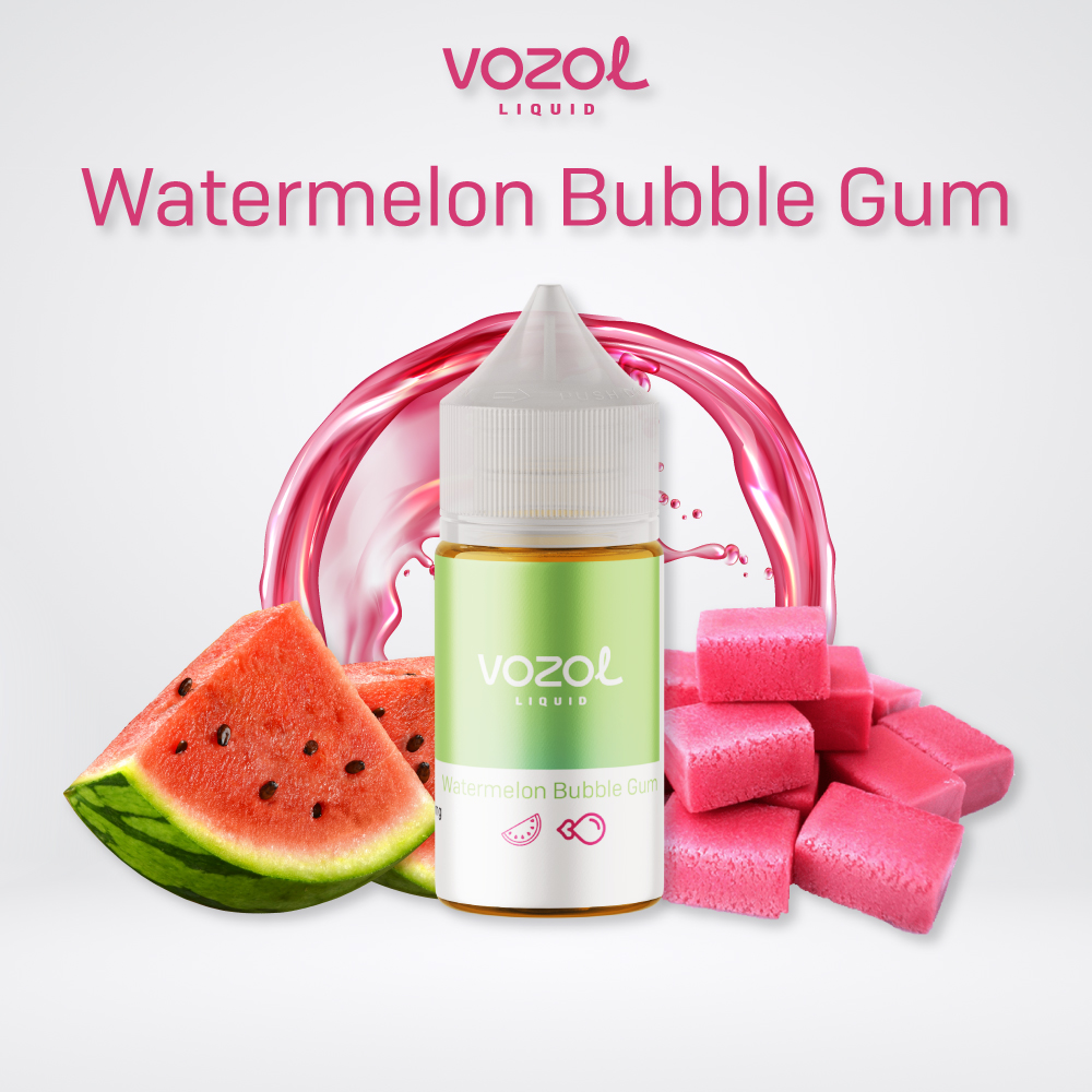 Vozol Salt Likit Watermelon Bubblegum 50 Mg / 30 ML Salt Likit
