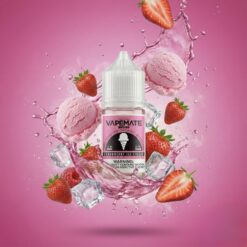 Vape Mate Strawberry Ice Cream 50 MG / 30 ML Salt Likit