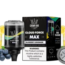 Al Fakher Crown Bar Cloud Force Max 50 k Blueberry Lemonade
